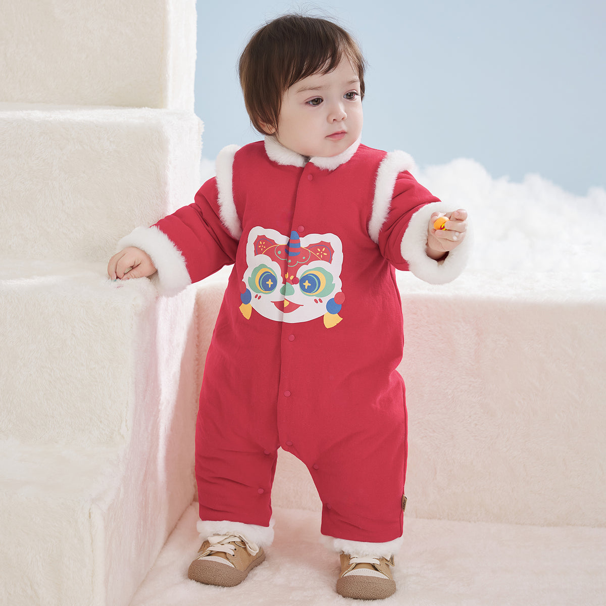 Sweatshirt Fleece Quilted Romper