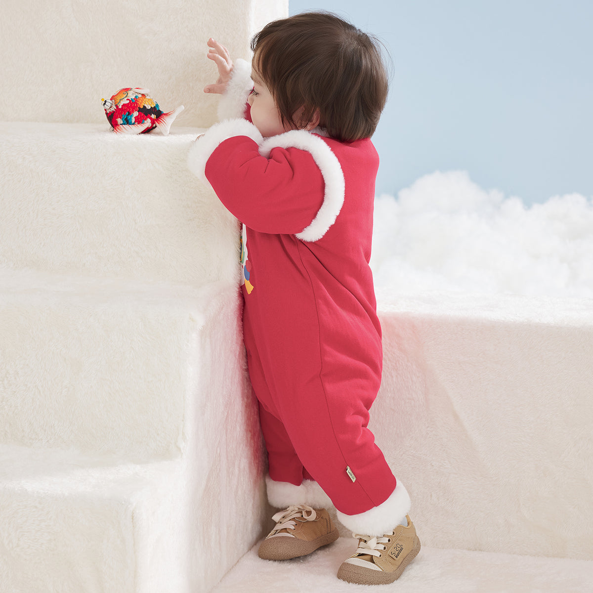 Sweatshirt Fleece Quilted Romper