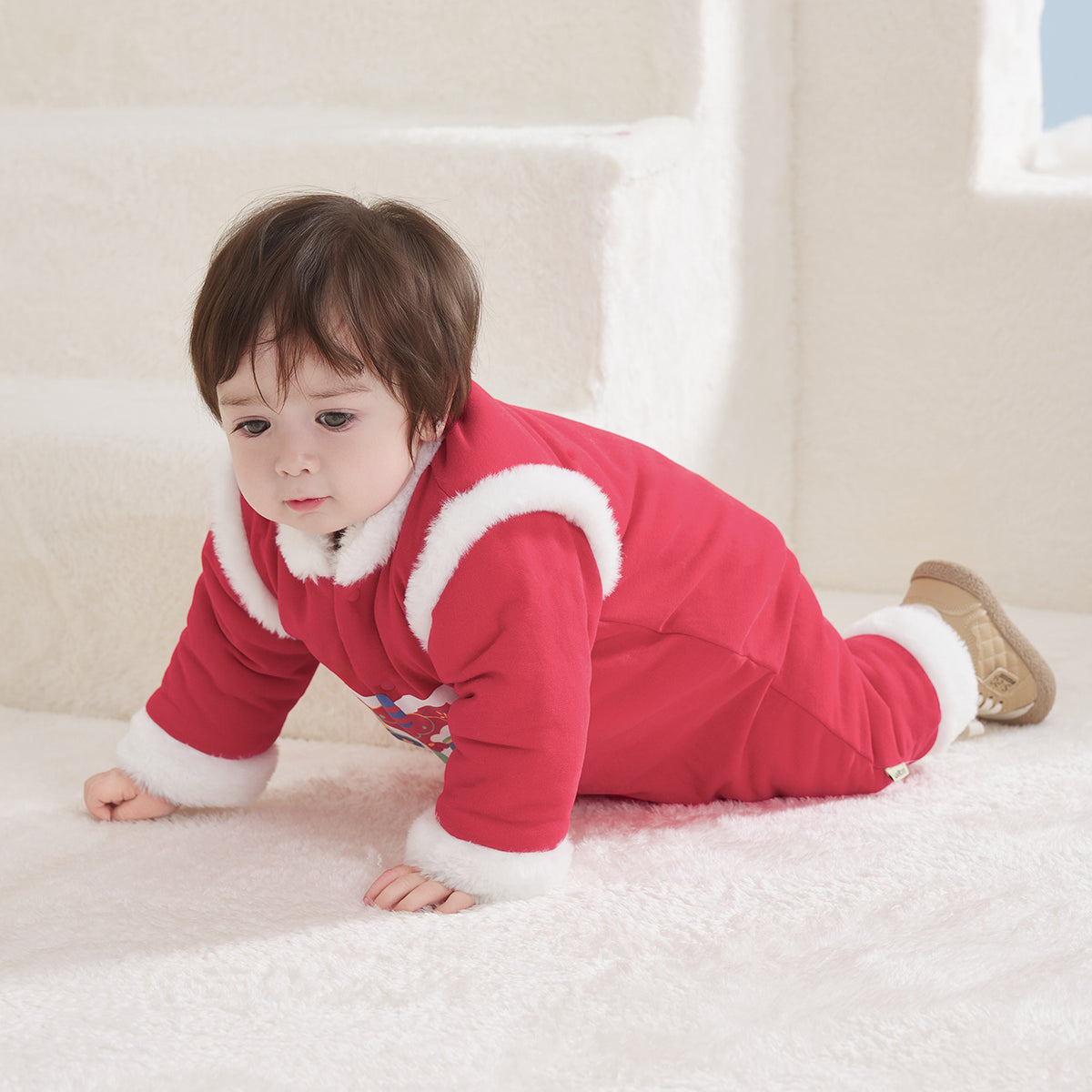 Sweatshirt Fleece Quilted Romper