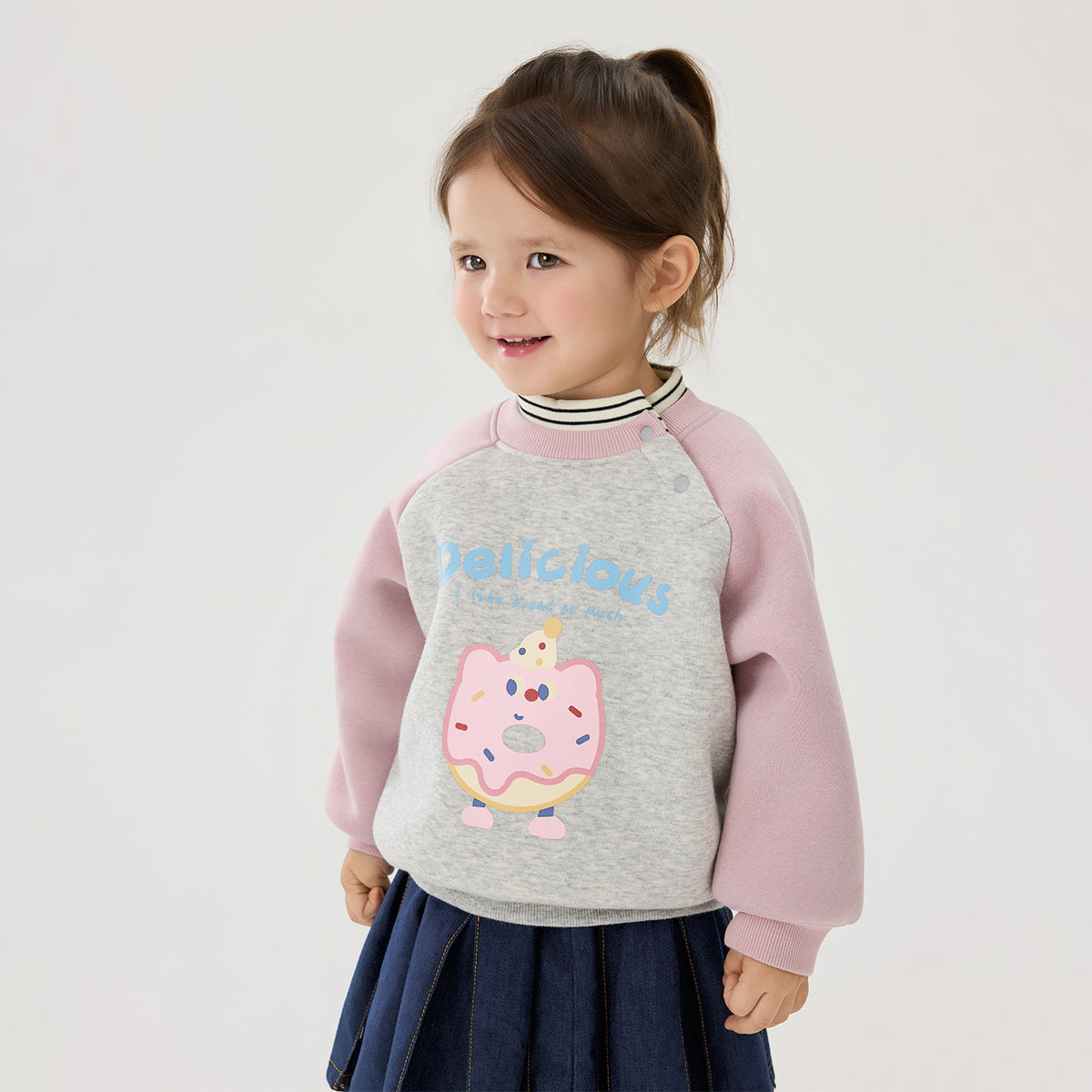 Fake Two-Piece Color-Block Pullover Sweatshirt