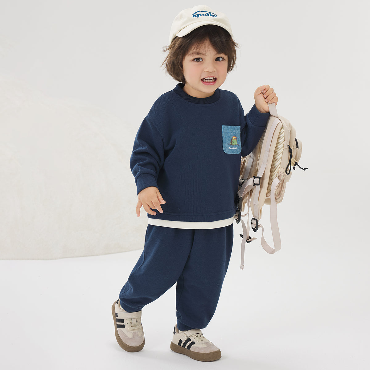 Fake Two-Piece Sweatshirt Set