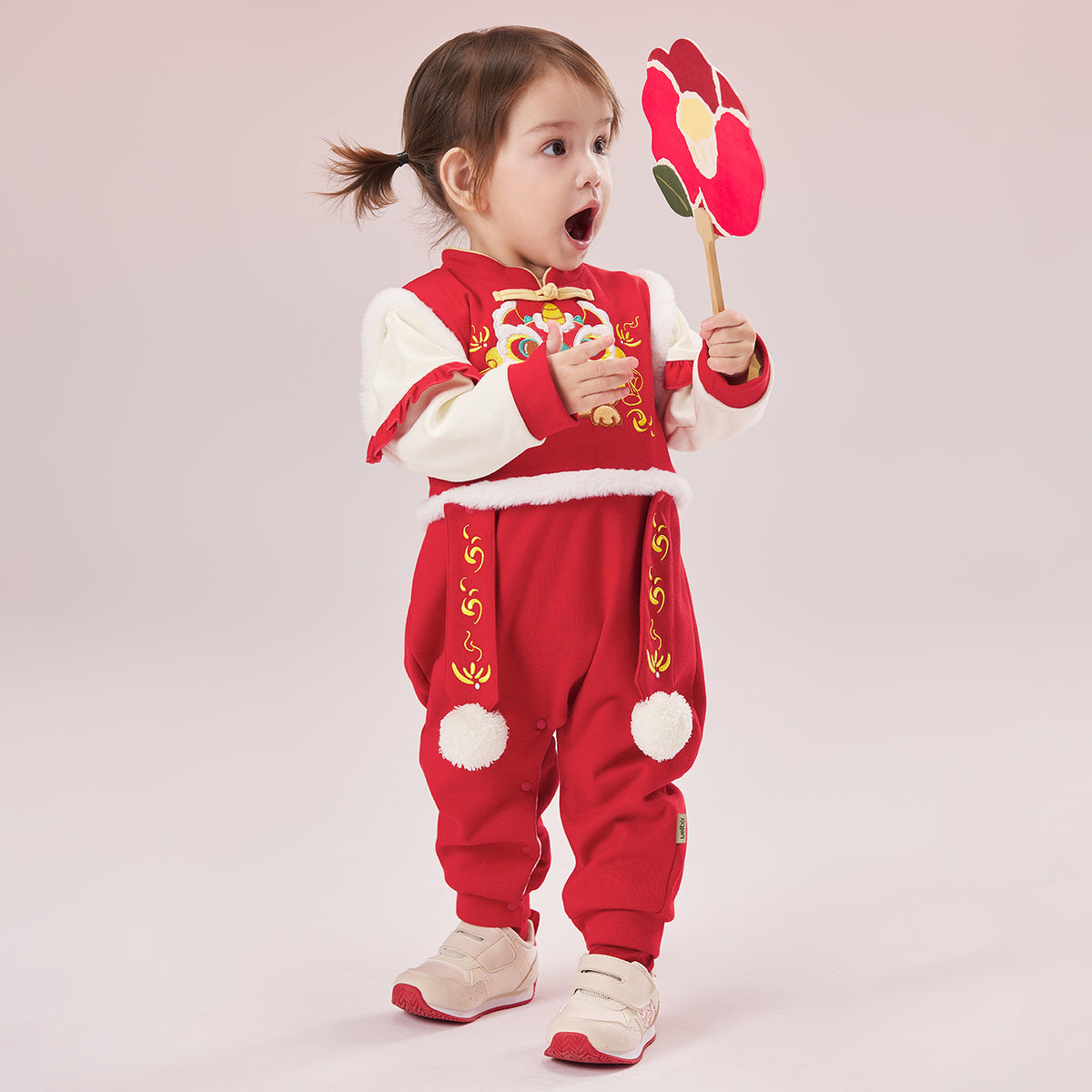 Xin Yang Cotton Double-Layer Romper