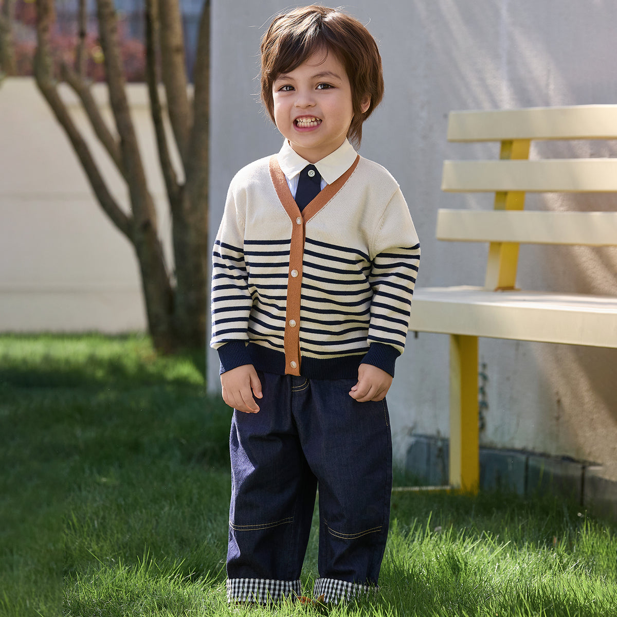 Striped Knit Cardigan