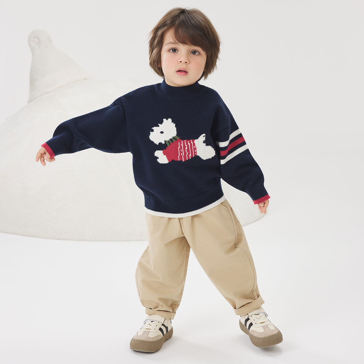 Preppy Style Pullover Sweater