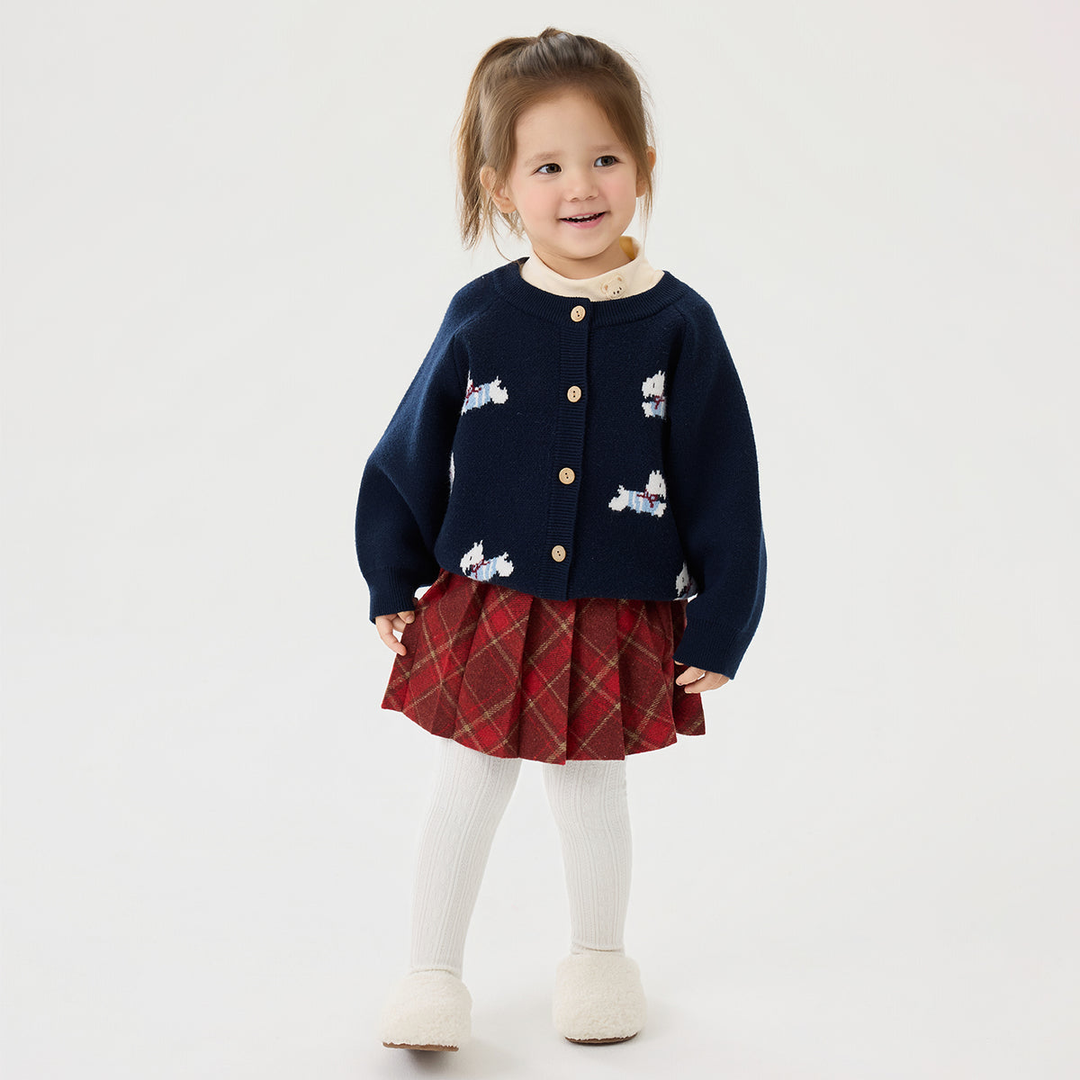 Jacquard Knit Cardigan