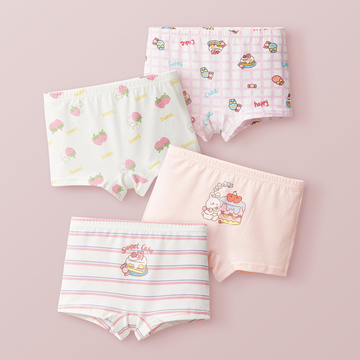 Girls' Boyshorts (4-Pack)