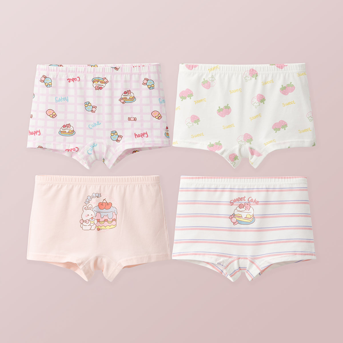 Girls' Boyshorts (4-Pack)
