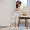 100% Cotton Jacquard Jersey 3/4 Sleeve Set