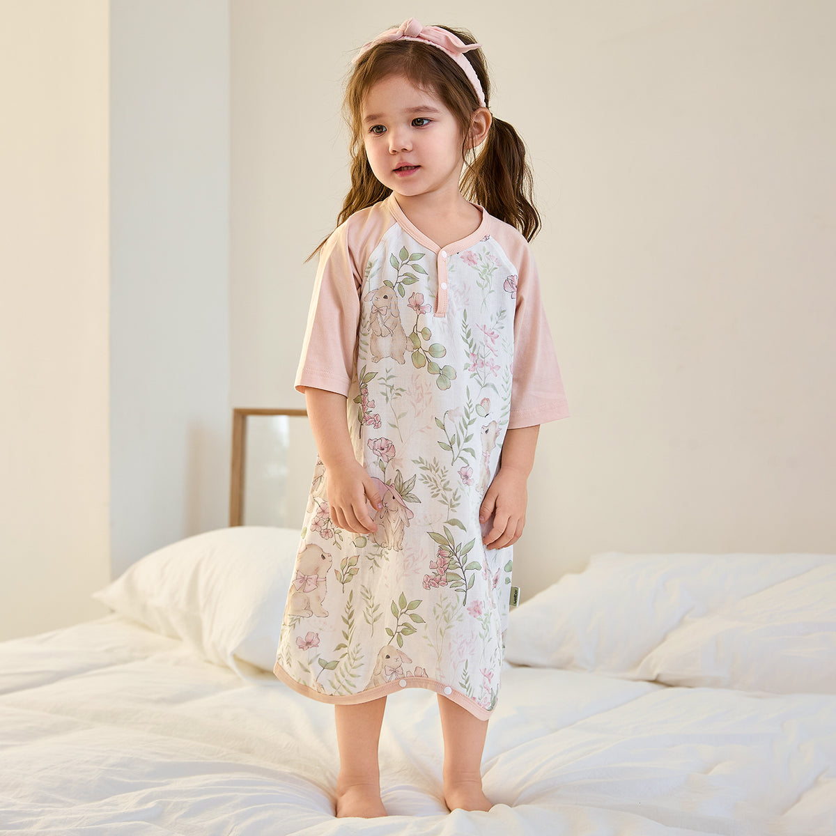 Muslin 3/4 Sleeve Pajamas