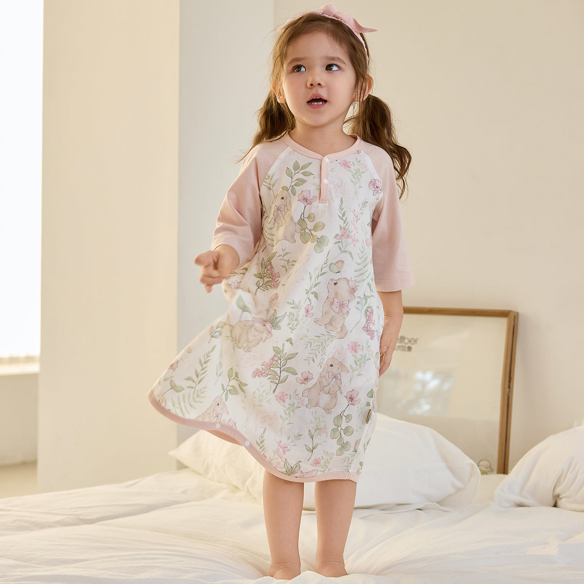 Muslin 3/4 Sleeve Pajamas