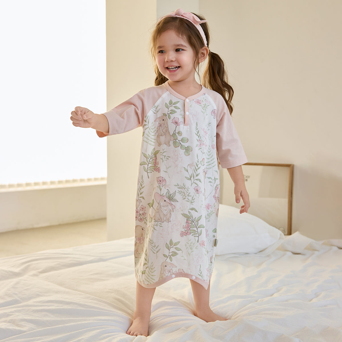 Muslin 3/4 Sleeve Pajamas