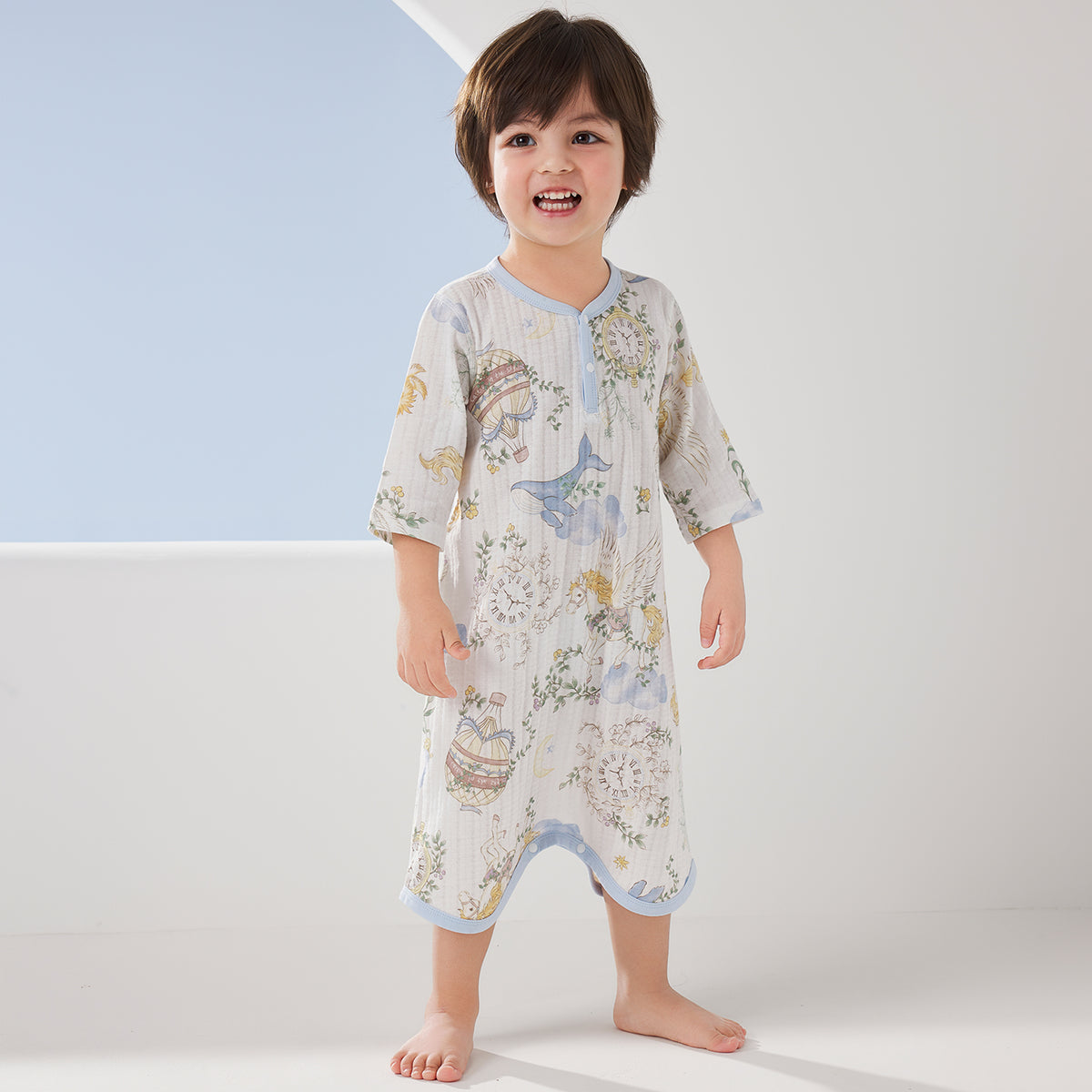 100% Cotton Jacquard Jersey Short Sleeve Pajamas