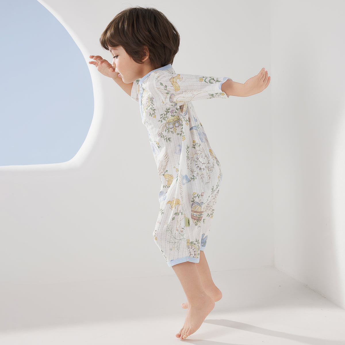 100% Cotton Jacquard Jersey Short Sleeve Pajamas