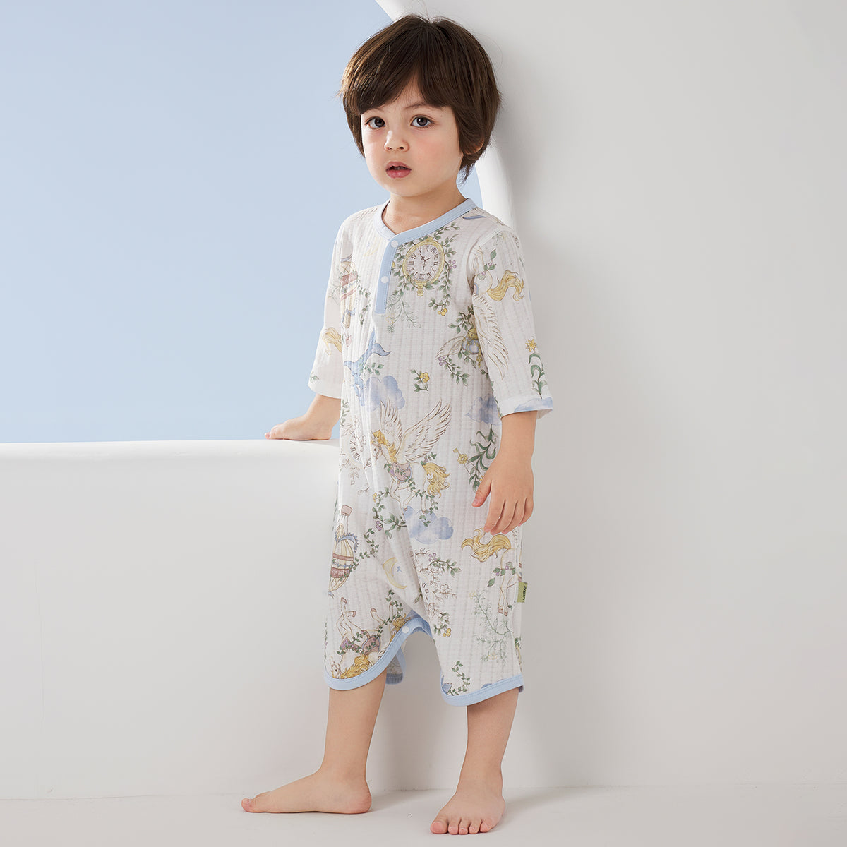 100% Cotton Jacquard Jersey Short Sleeve Pajamas