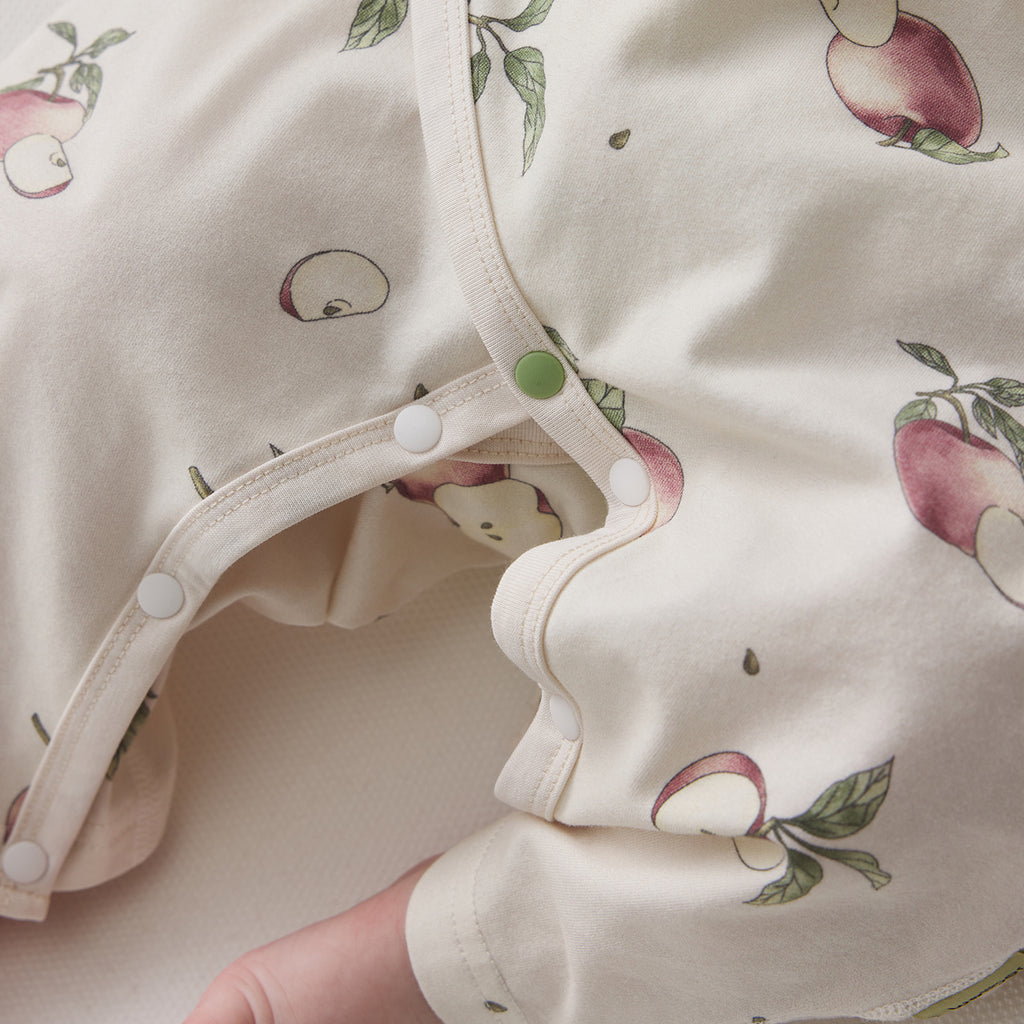 Cotton-Spandex Jersey Side-Placket Snap Romper