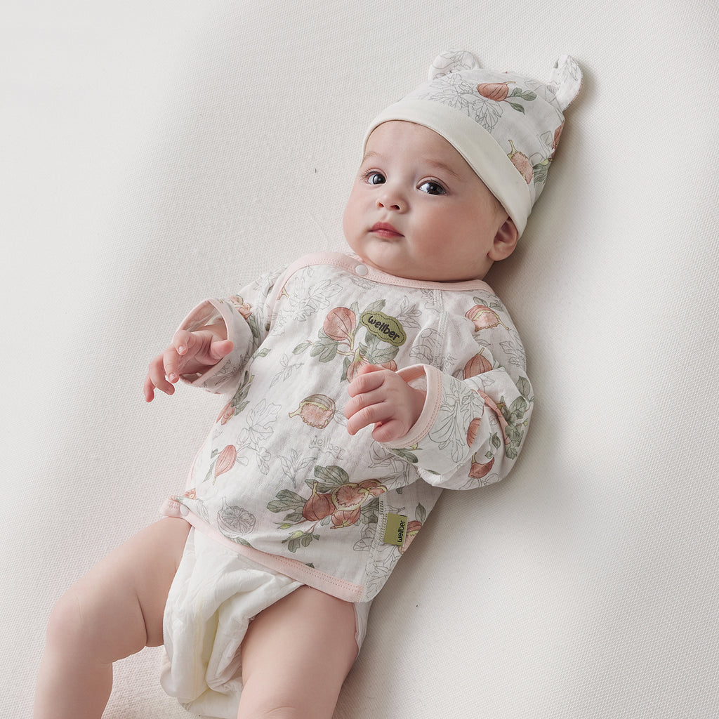 100% Cotton Jacquard Jersey Half-Back Top
