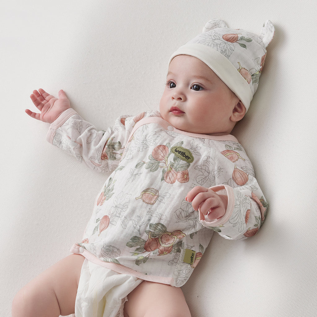 100% Cotton Jacquard Jersey Half-Back Top