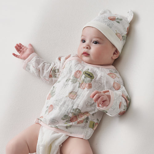 100% Cotton Jacquard Jersey Half-Back Top