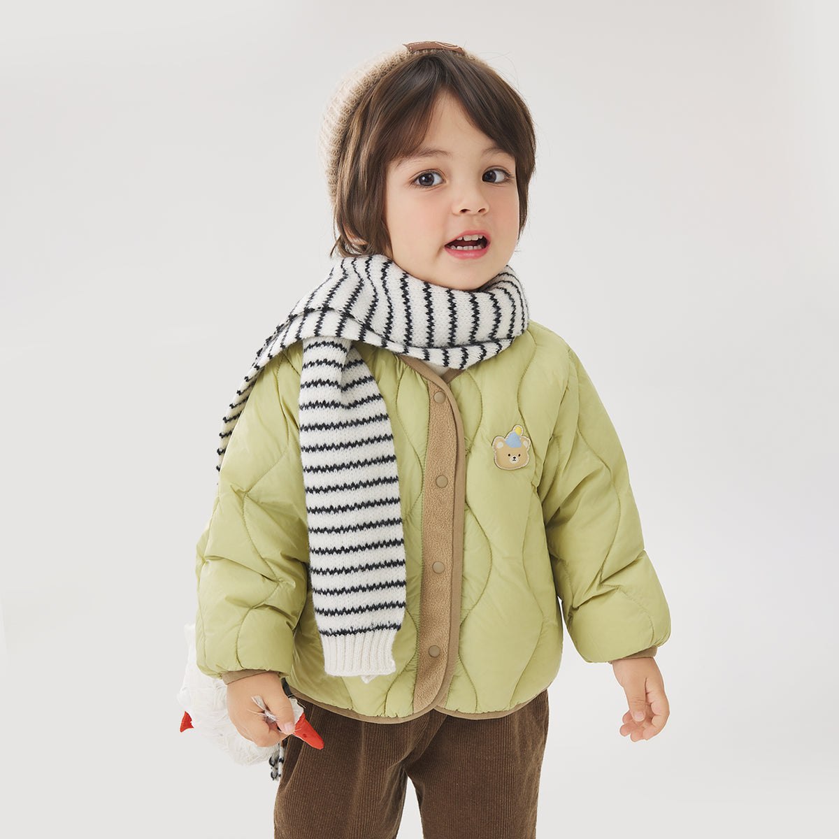 Color-Block Lightweight Down Jacket