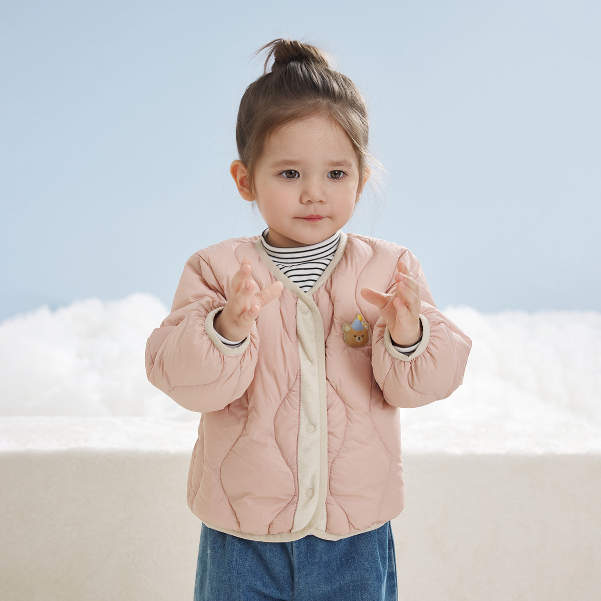 Color-Block Lightweight Down Jacket