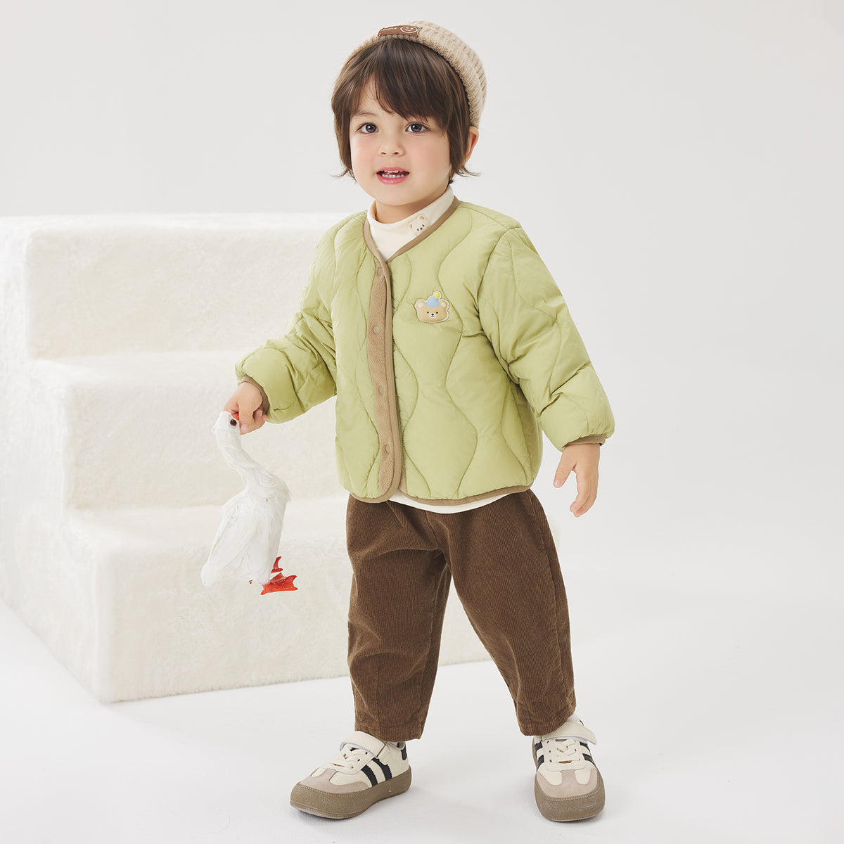Color-Block Lightweight Down Jacket
