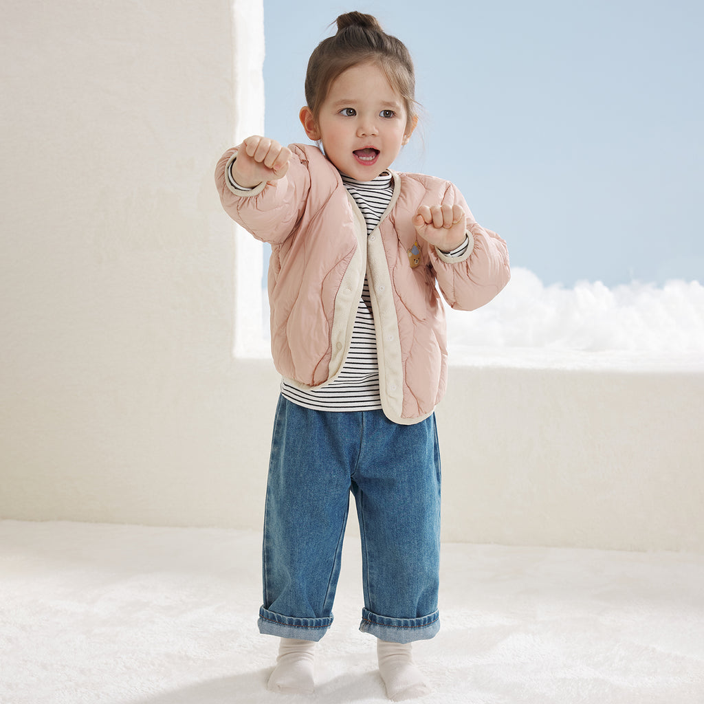 Color-Block Lightweight Down Jacket