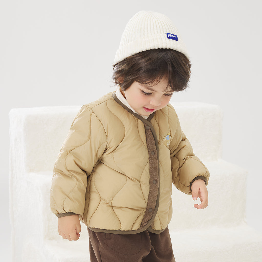 Color-Block Lightweight Down Jacket