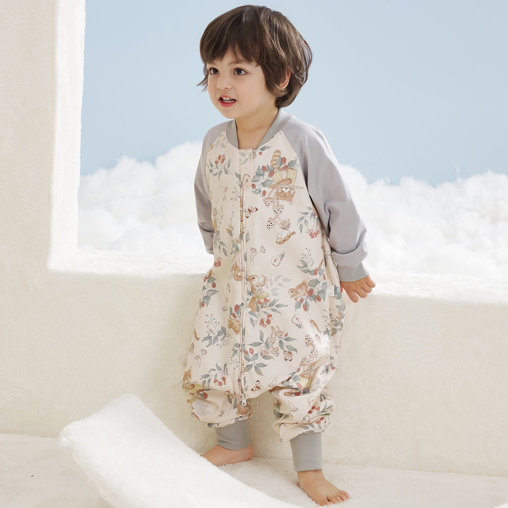 Interlock Contrast-Sleeve Split-Leg Sleep Sack