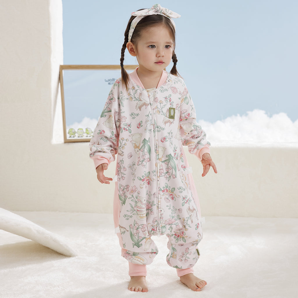 Interlock Side-Panel Long Sleeve Split-Leg Sleep Sack