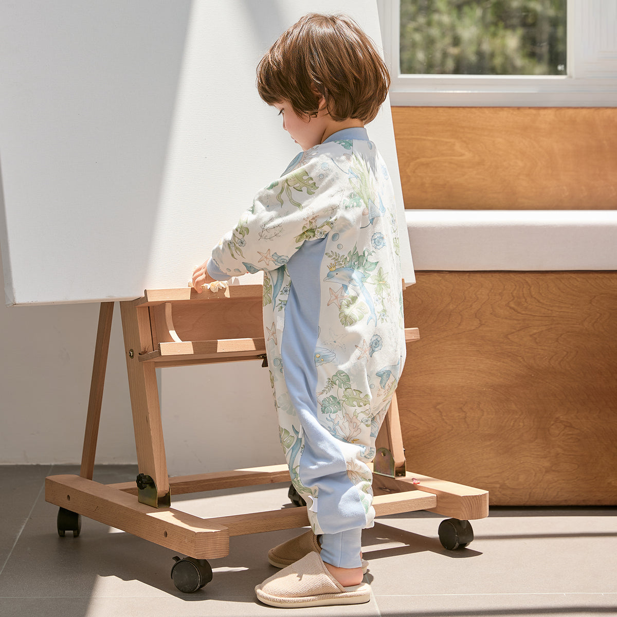 Interlock Side-Panel Long Sleeve Split-Leg Sleep Sack
