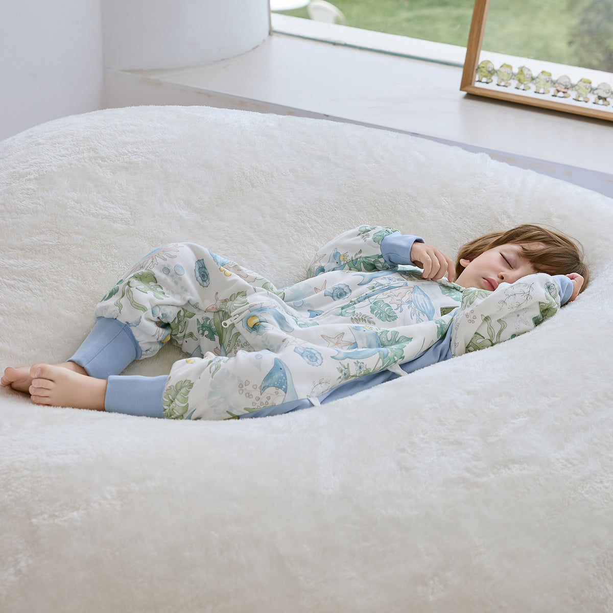 Interlock Side-Panel Long Sleeve Split-Leg Sleep Sack