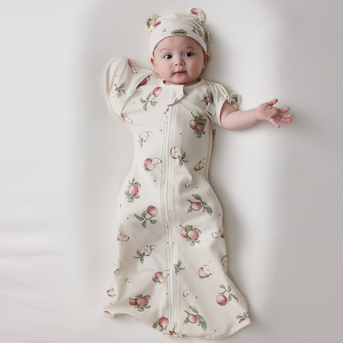 Cotton-Spandex Jersey Arms-Up Sleep Sack