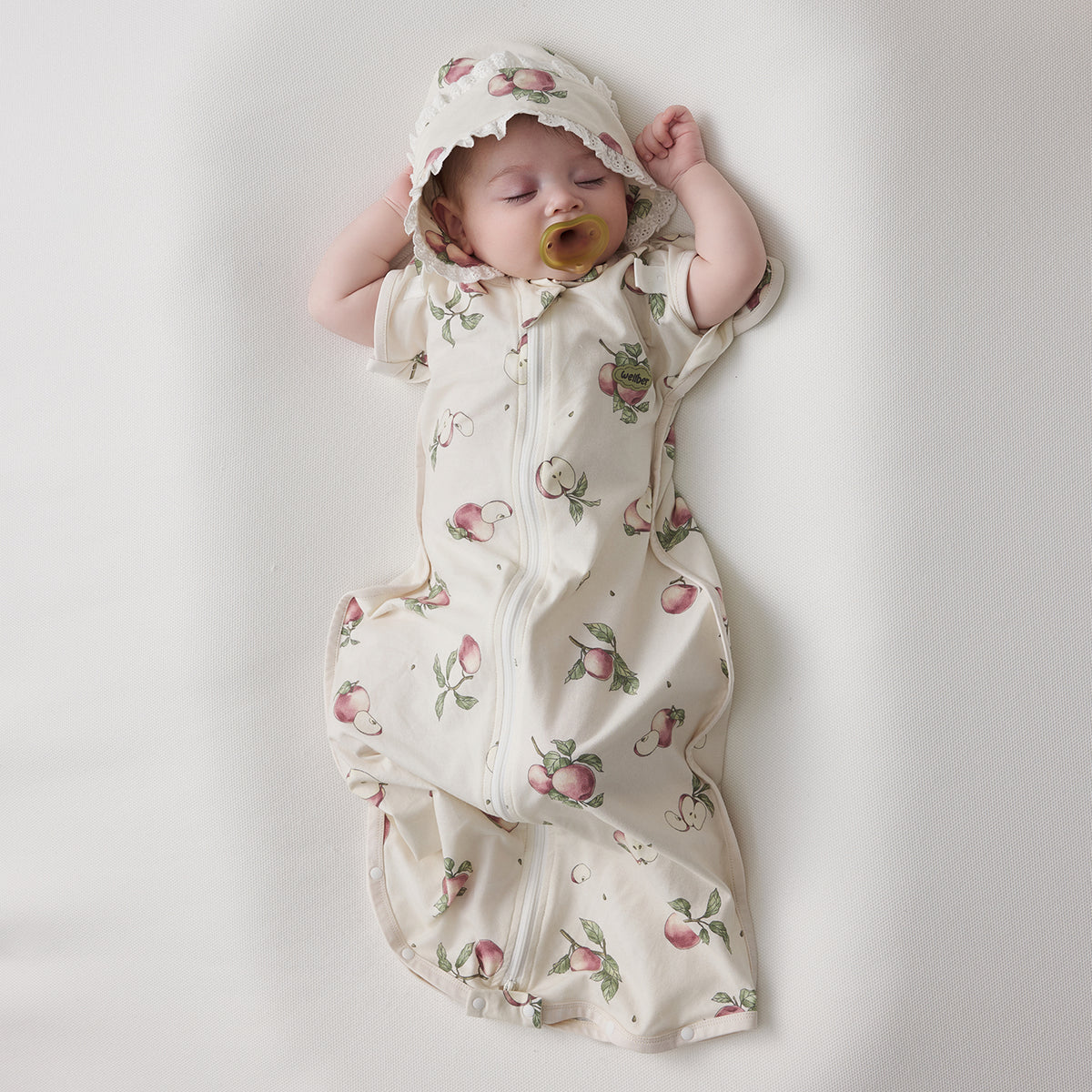 Cotton-Spandex Jersey Arms-Up Sleep Sack