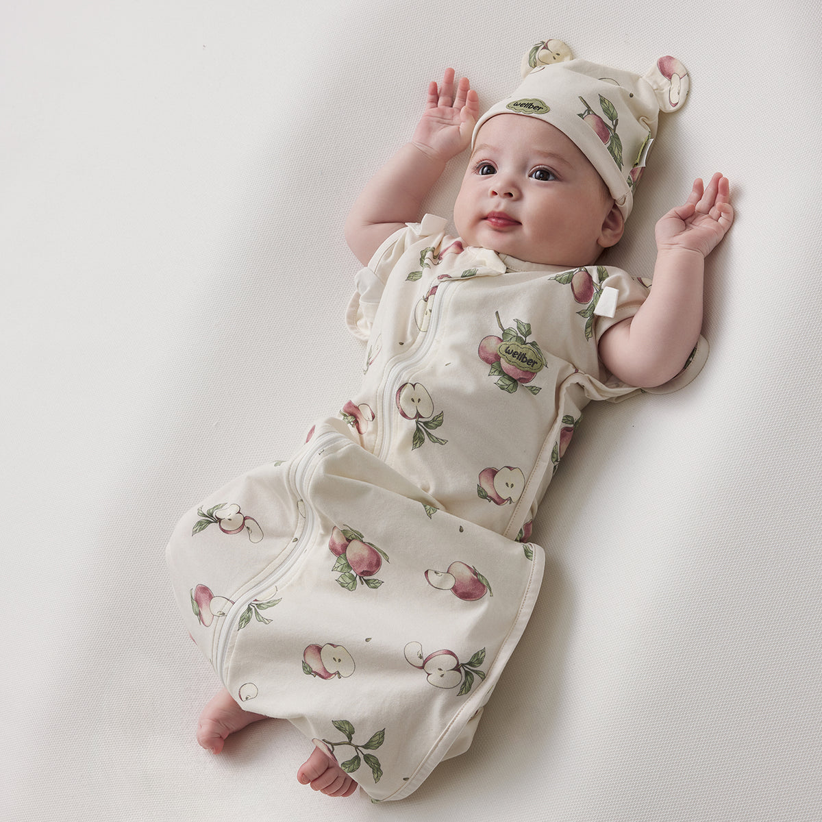 Cotton-Spandex Jersey Arms-Up Sleep Sack
