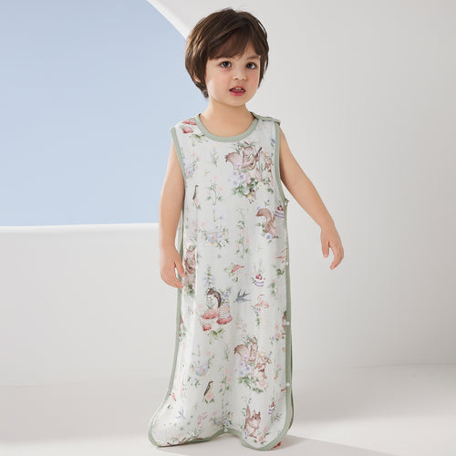 4-Layer Front 2-Layer Back Sleeveless Muslin Sleep Sack