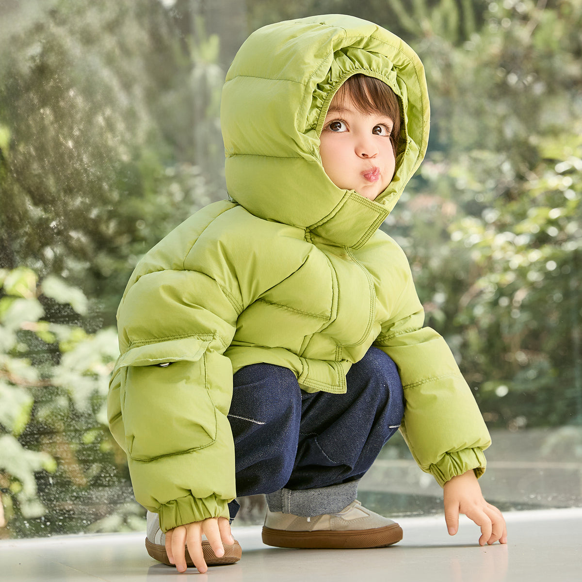 Hooded Heavy Puffer Down Jacket