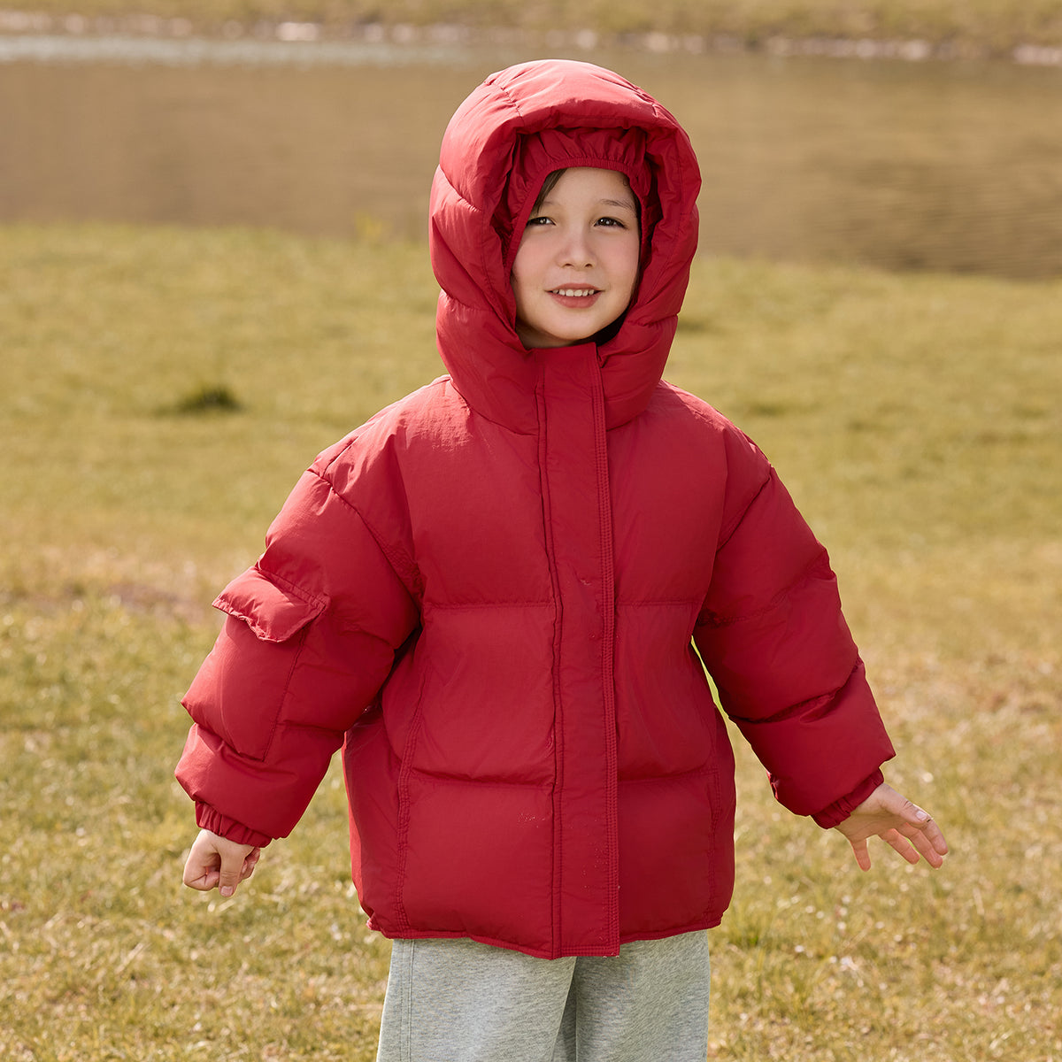 Hooded Heavy Puffer Down Jacket