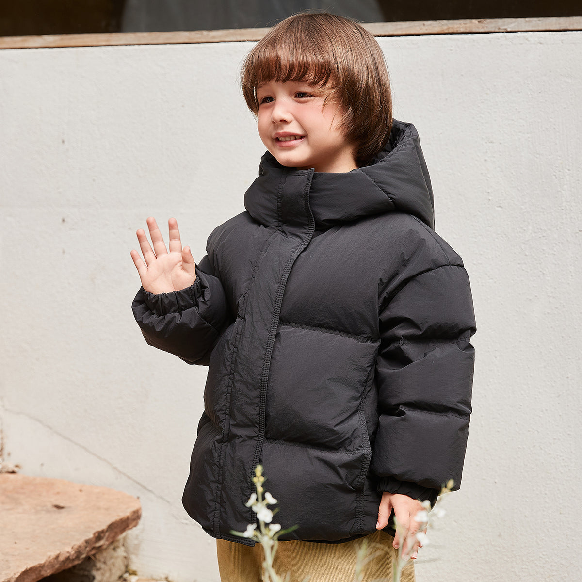 Hooded Heavy Puffer Down Jacket