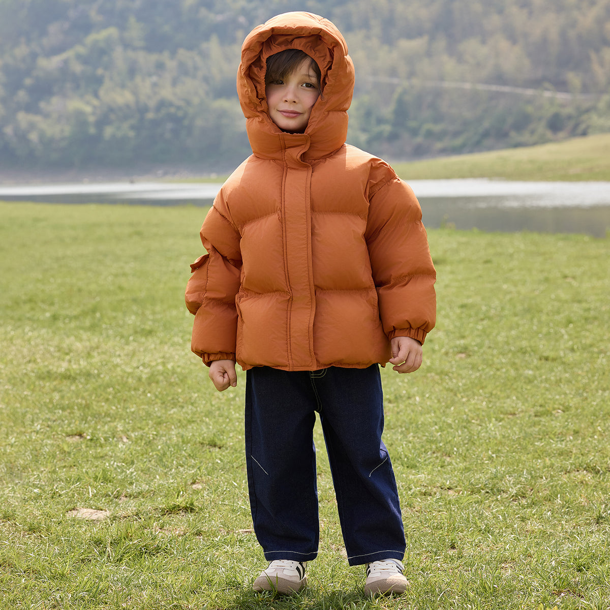 Hooded Heavy Puffer Down Jacket