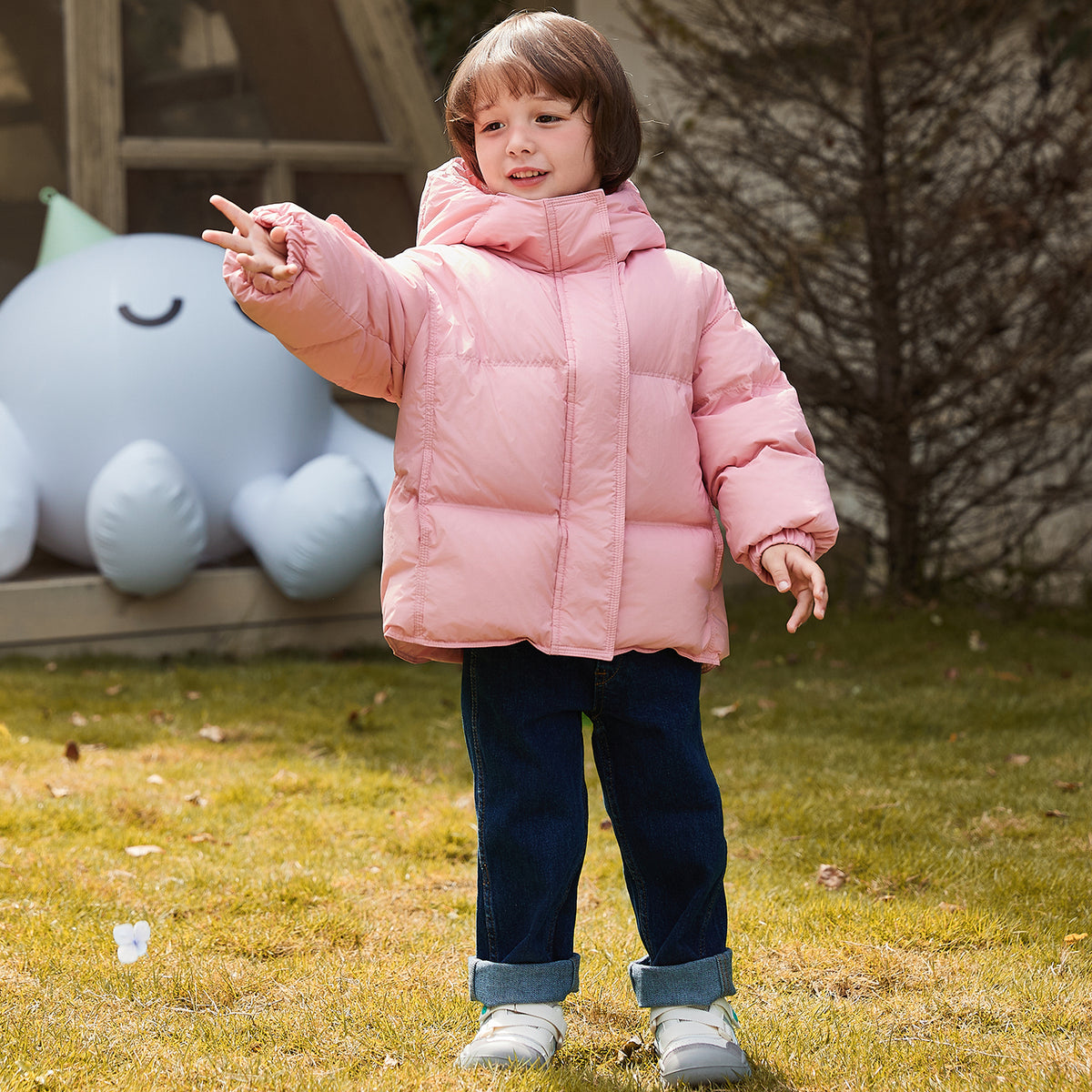 Hooded Heavy Puffer Down Jacket