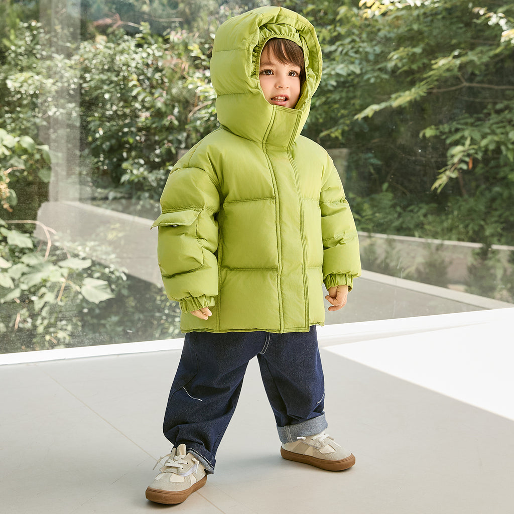 Hooded Heavy Puffer Down Jacket