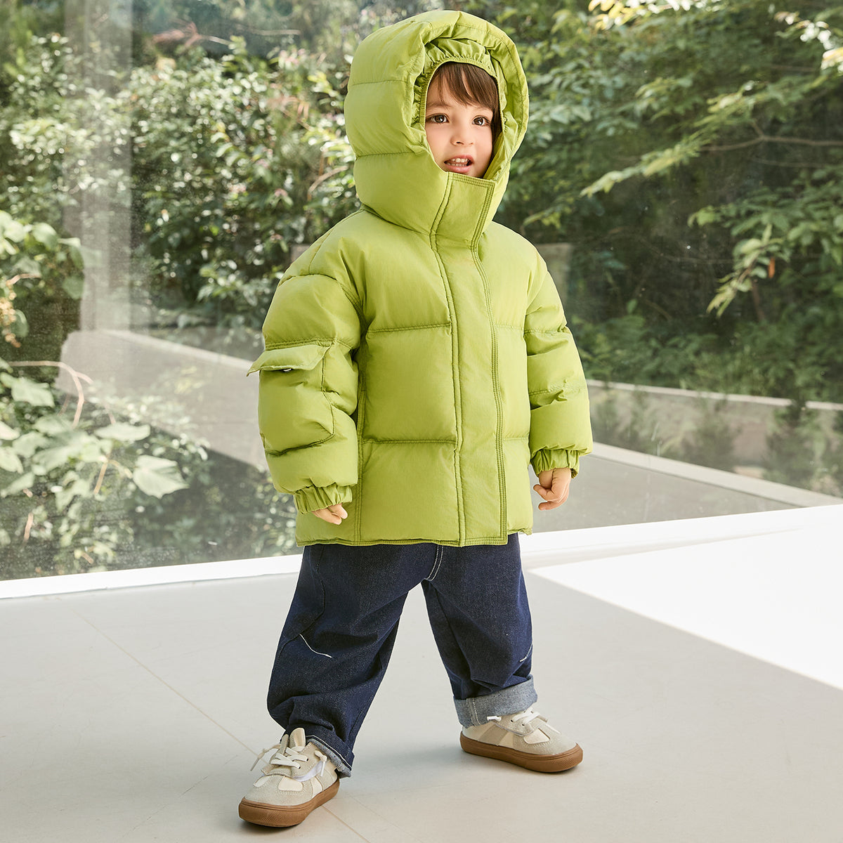 Hooded Heavy Puffer Down Jacket