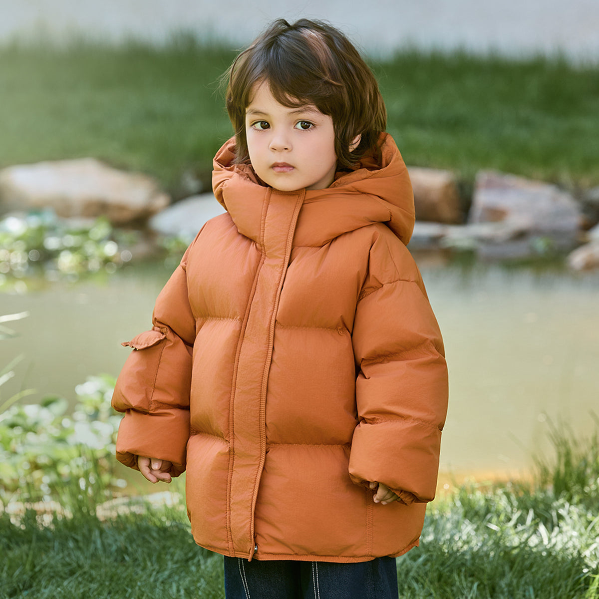 Hooded Heavy Puffer Down Jacket