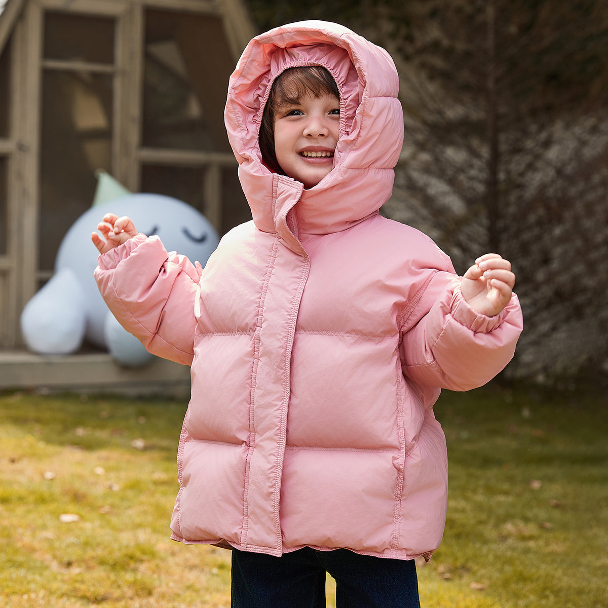 Hooded Heavy Puffer Down Jacket