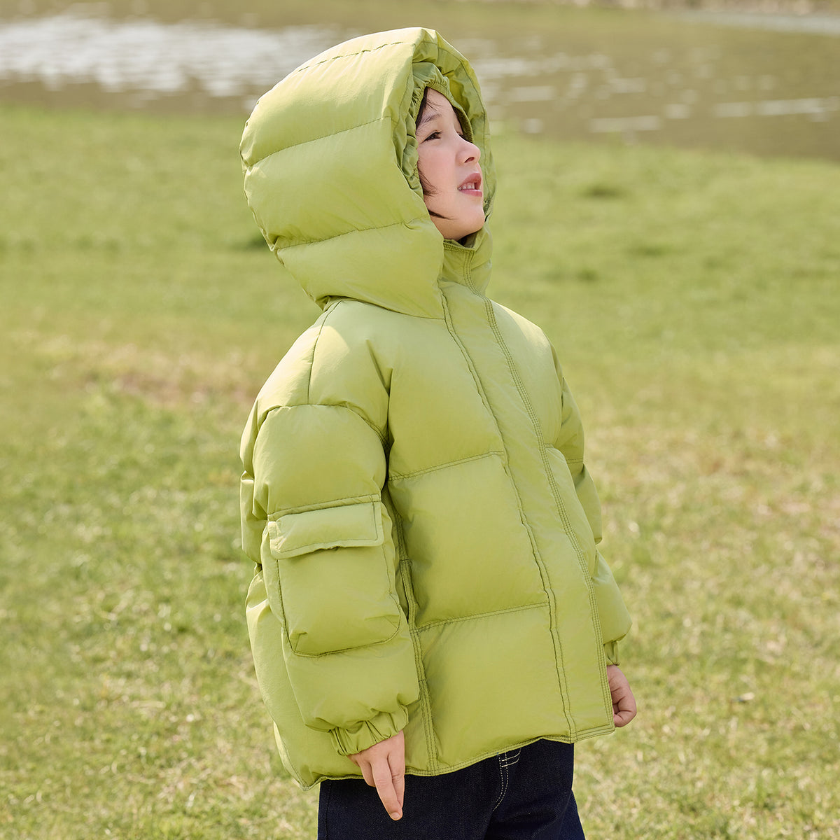 Hooded Heavy Puffer Down Jacket