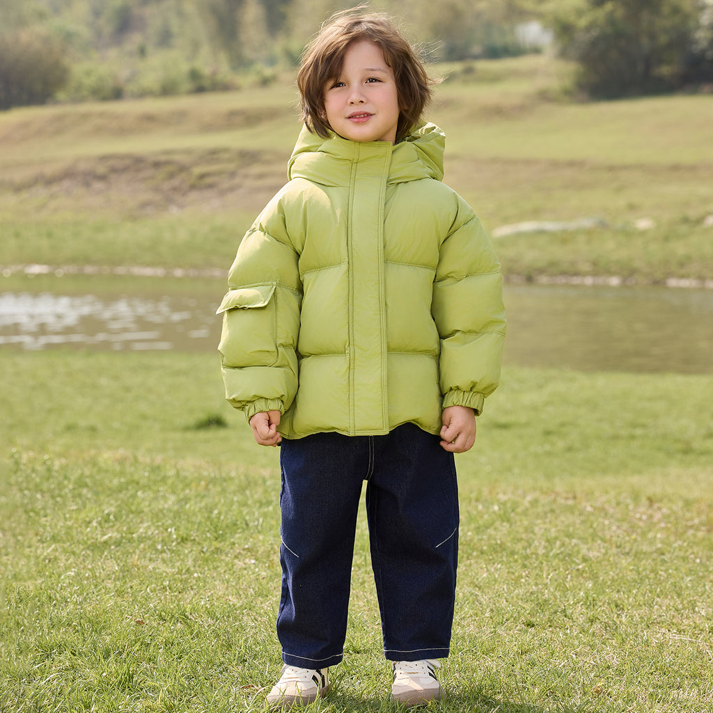 Hooded Heavy Puffer Down Jacket